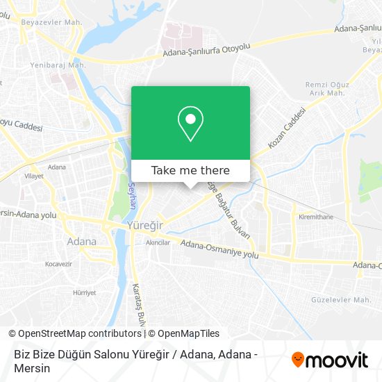 Biz Bize Düğün Salonu Yüreğir / Adana map