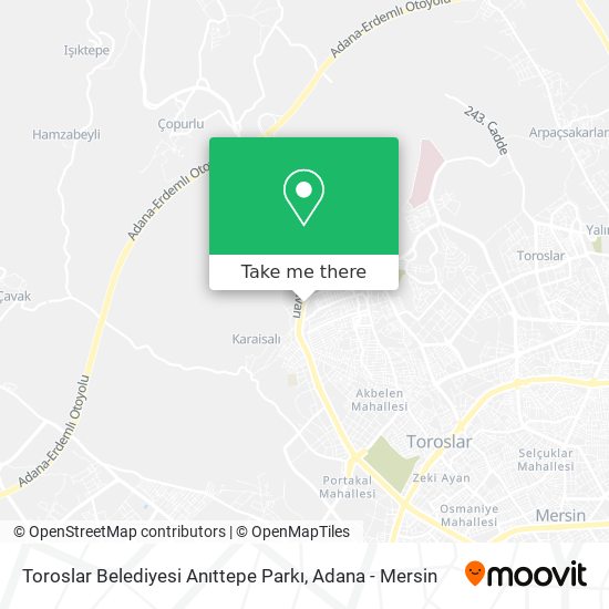 Toroslar Belediyesi Anıttepe Parkı map