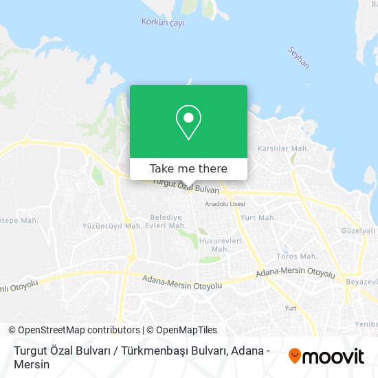 Turgut Özal Bulvarı / Türkmenbaşı Bulvarı map