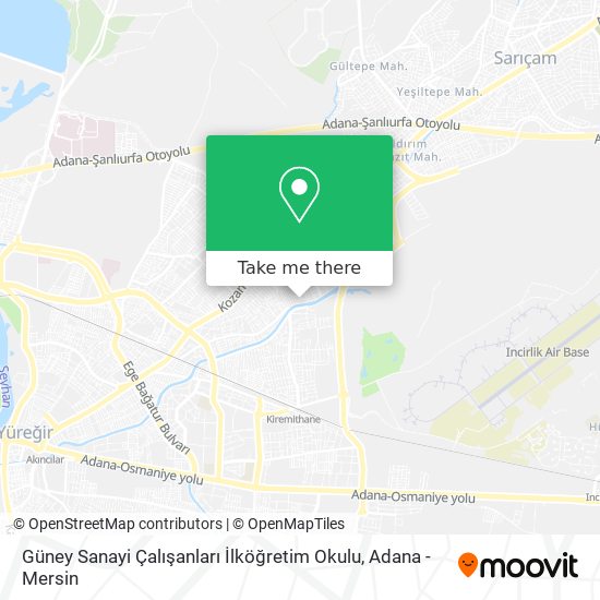 Güney Sanayi Çalışanları İlköğretim Okulu map