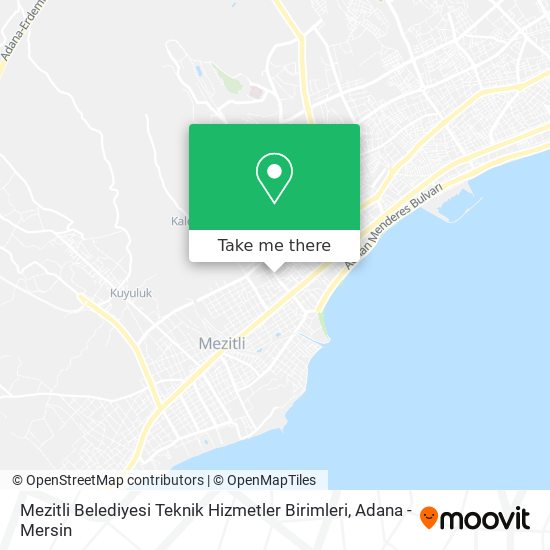 Mezitli Belediyesi Teknik Hizmetler Birimleri map