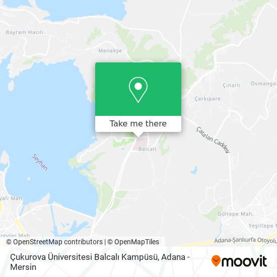 Çukurova Üniversitesi Balcalı Kampüsü map