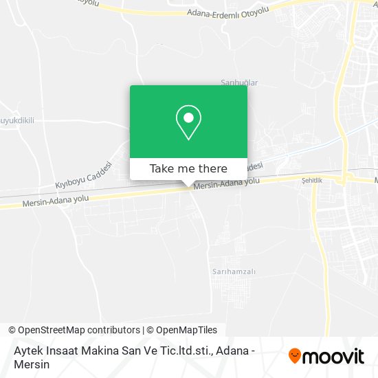 Aytek Insaat Makina San Ve Tic.ltd.sti. map
