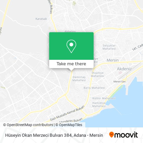 Hüseyin Okan Merzeci Bulvarı 384 map