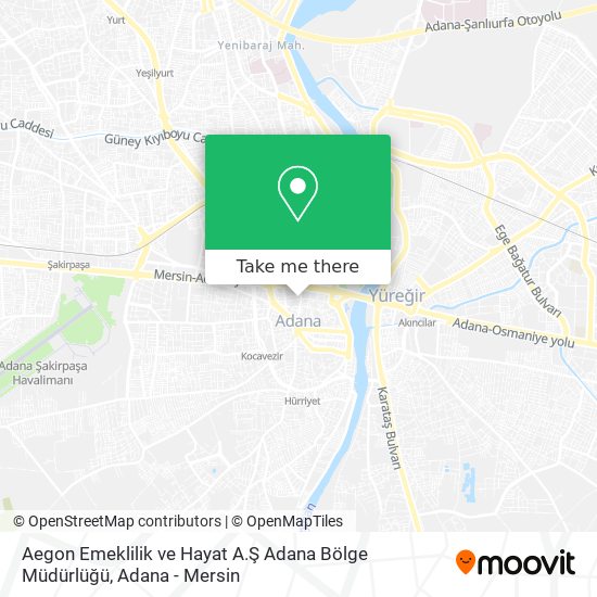 Aegon Emeklilik ve Hayat A.Ş Adana Bölge Müdürlüğü map