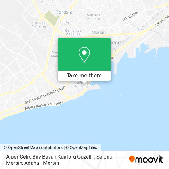 Alper Çelik Bay Bayan Kuaförü Güzellik Salonu Mersin map