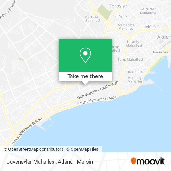 Güvenevler Mahallesi map