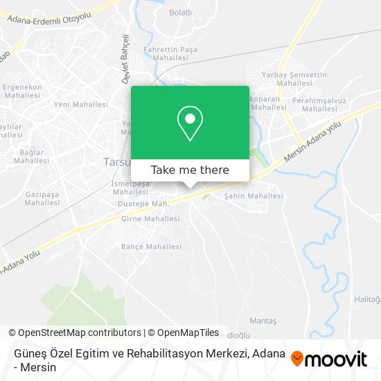Güneş Özel Egitim ve Rehabilitasyon Merkezi map