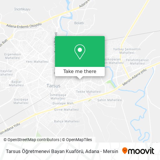 Tarsus Öğretmenevi Bayan Kuaförü map