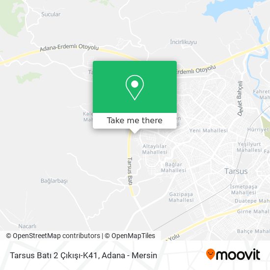Tarsus Batı 2 Çıkışı-K41 map