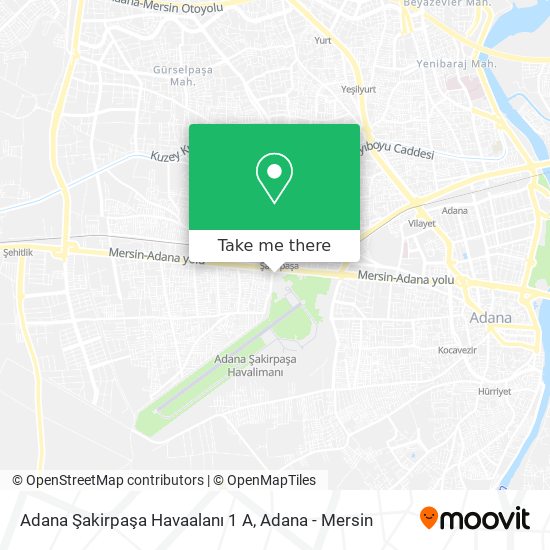 Adana Şakirpaşa Havaalanı 1 A map