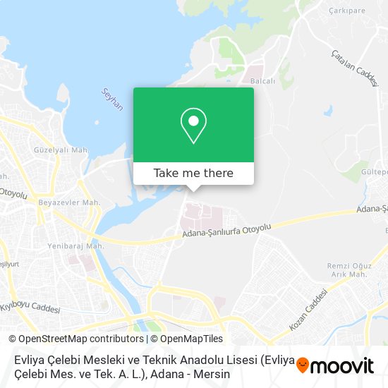 Evliya Çelebi Mesleki ve Teknik Anadolu Lisesi (Evliya Çelebi Mes. ve Tek. A. L.) map