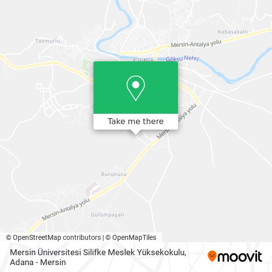 Mersin Üniversitesi Silifke Meslek Yüksekokulu map