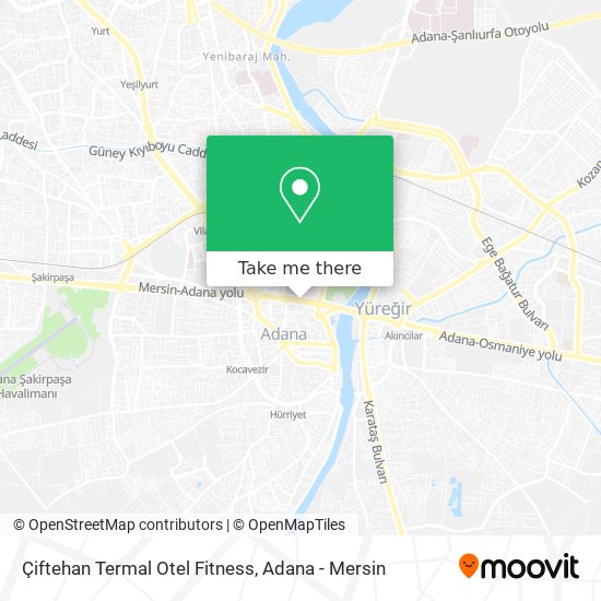 Çiftehan Termal Otel Fitness map