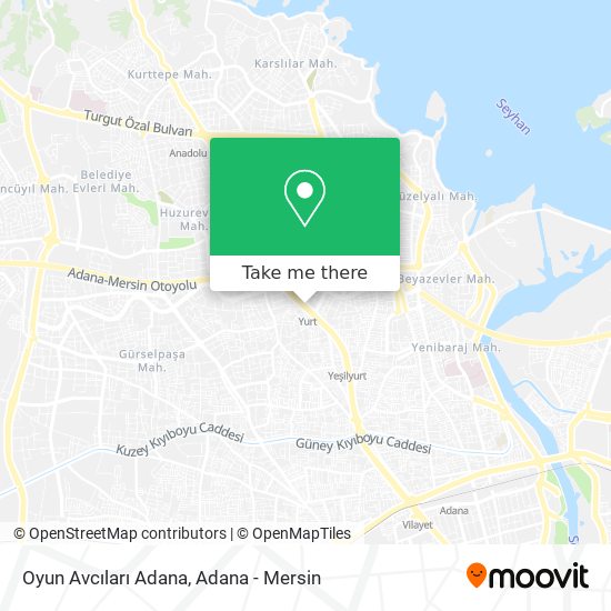 Oyun Avcıları Adana map