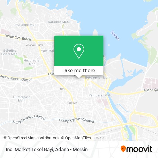 İnci Market Tekel Bayi map