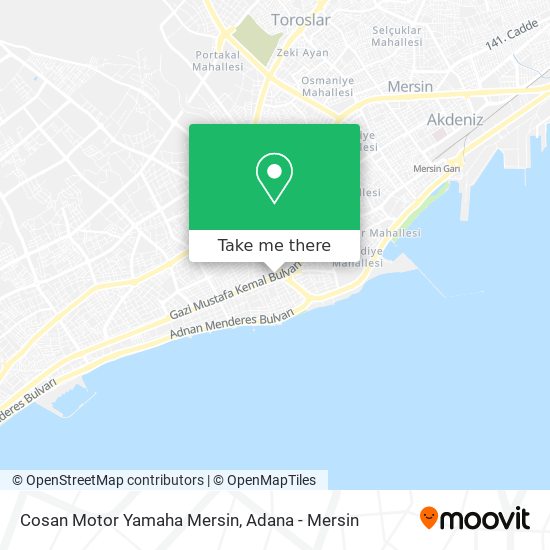 Cosan Motor Yamaha Mersin map