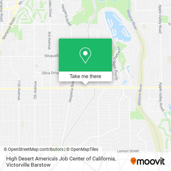 Mapa de High Desert America's Job Center of California