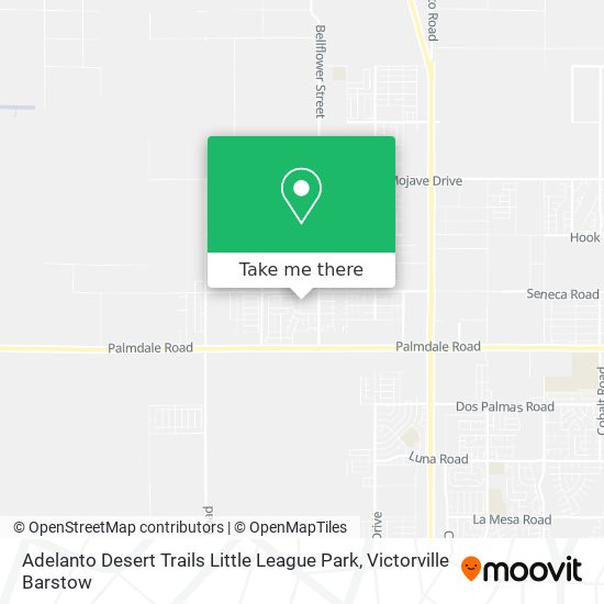 Mapa de Adelanto Desert Trails Little League Park