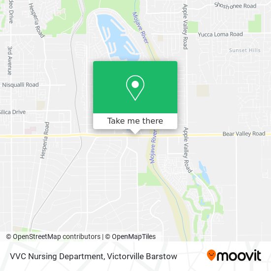 VVC Nursing Department map