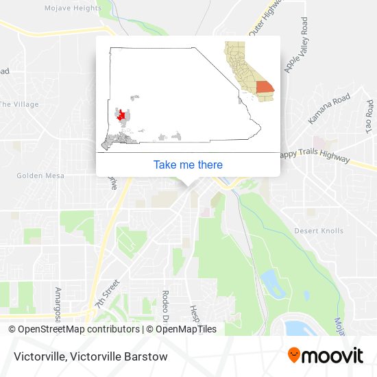 Mapa de Victorville