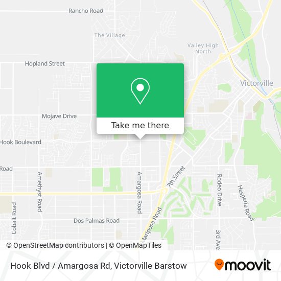 Mapa de Hook Blvd / Amargosa Rd