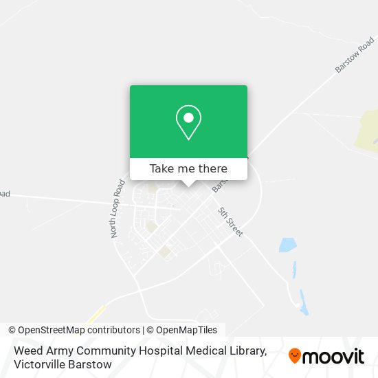 Mapa de Weed Army Community Hospital Medical Library