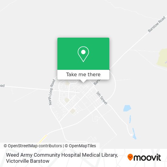 Weed Army Community Hospital Medical Library map