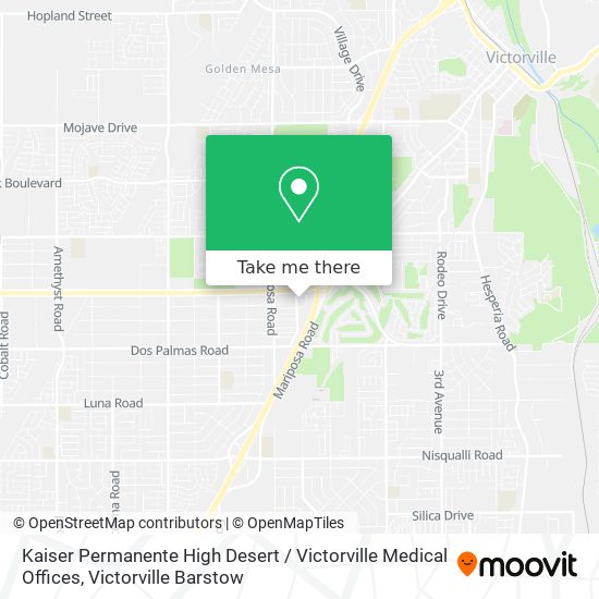 Kaiser Permanente High Desert / Victorville Medical Offices map