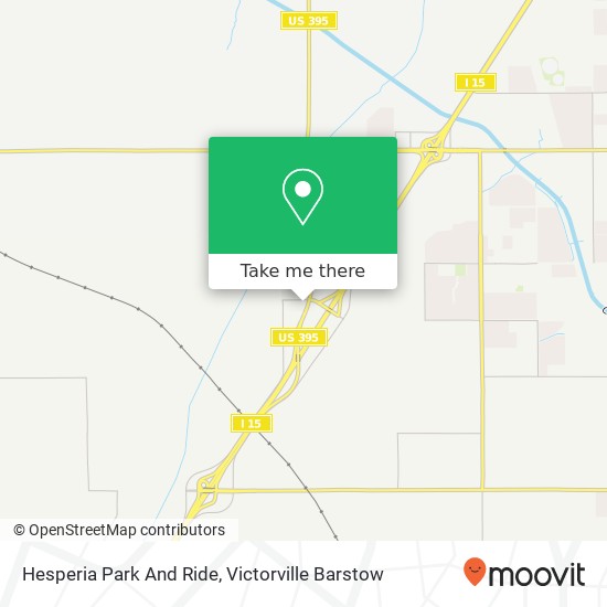 Hesperia Park And Ride map