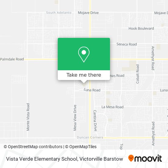 Mapa de Vista Verde Elementary School