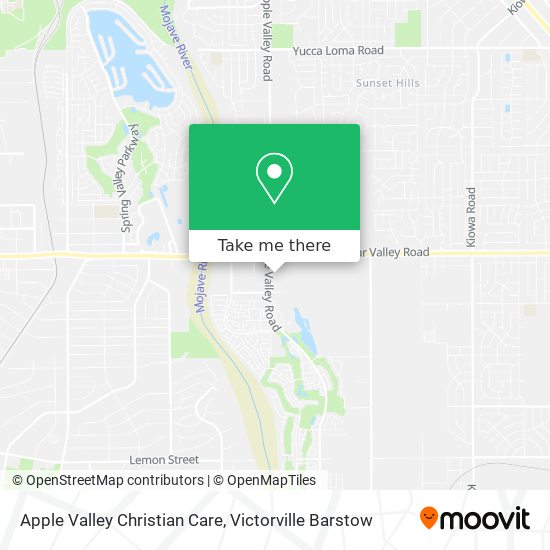 Apple Valley Christian Care map