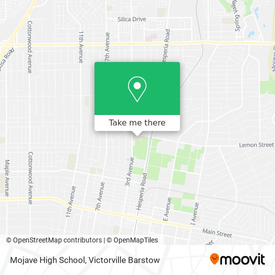 Mapa de Mojave High School