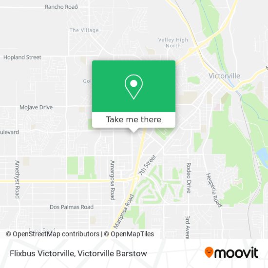 Mapa de Flixbus Victorville
