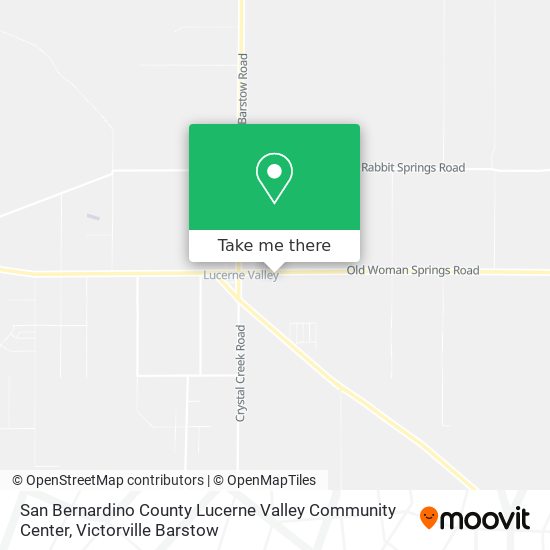 Mapa de San Bernardino County Lucerne Valley Community Center
