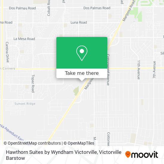 Mapa de Hawthorn Suites by Wyndham Victorville