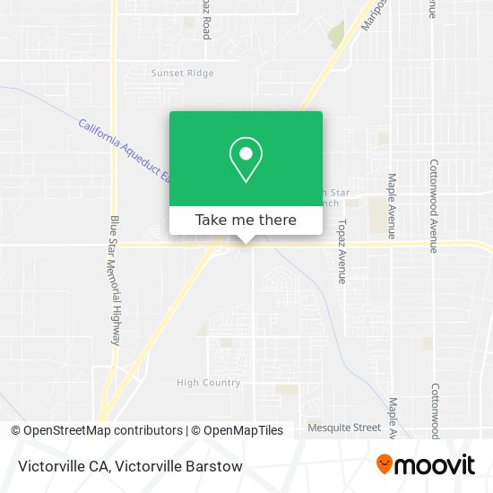 Mapa de Victorville CA