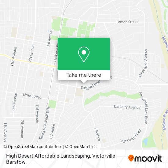 High Desert Affordable Landscaping map