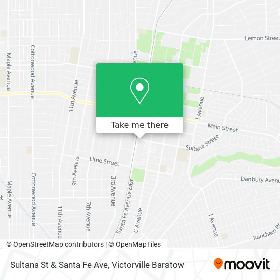 Mapa de Sultana St & Santa Fe Ave