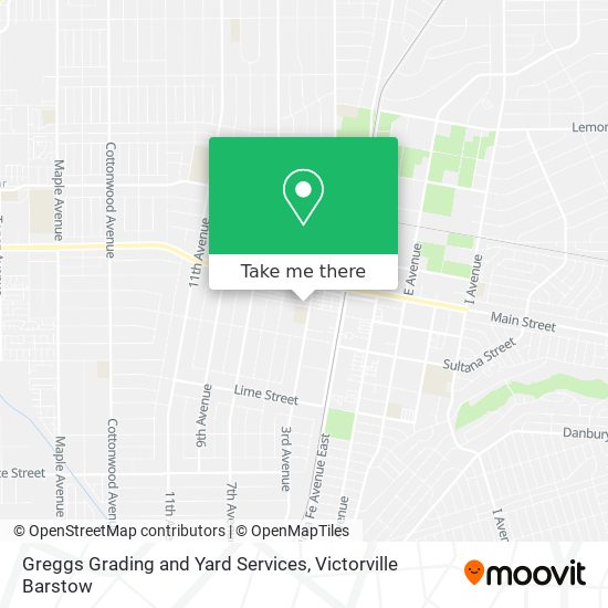 Greggs Grading and Yard Services map