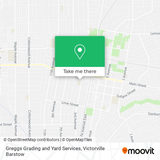 Mapa de Greggs Grading and Yard Services