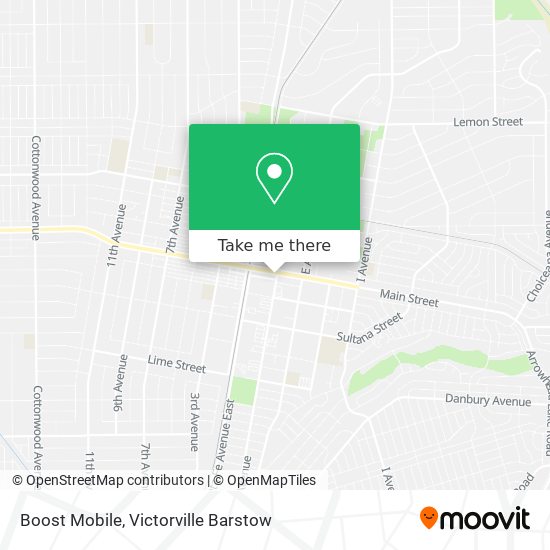 Mapa de Boost Mobile