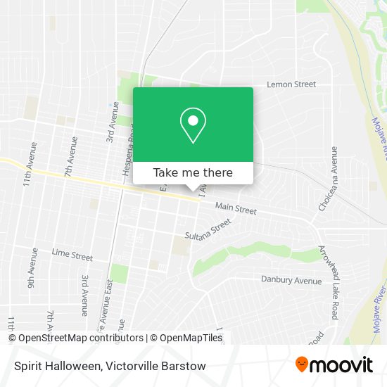 Mapa de Spirit Halloween