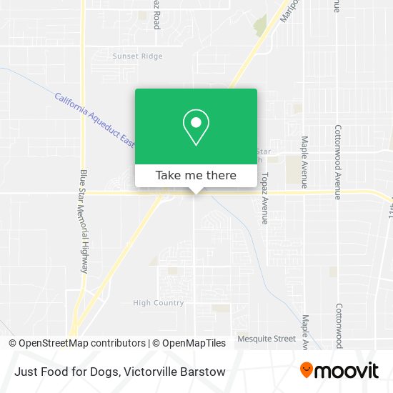 Just Food for Dogs map