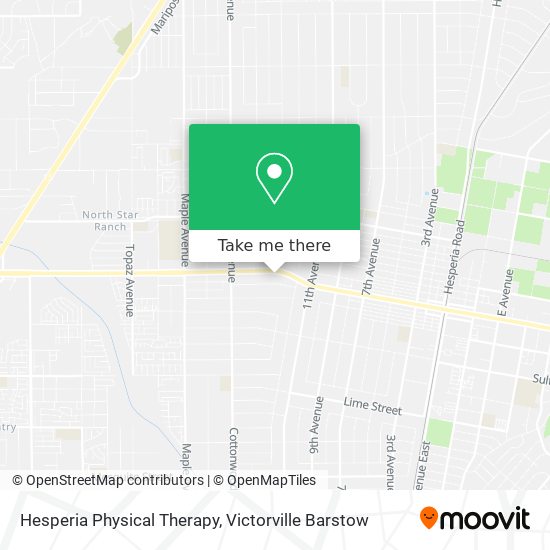 Hesperia Physical Therapy map