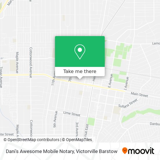 Dani's Awesome Mobile Notary map