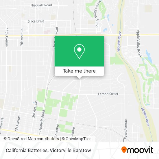 California Batteries map