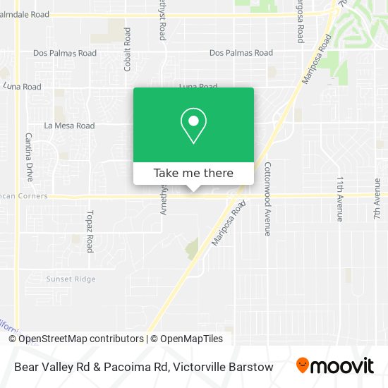 Bear Valley Rd & Pacoima Rd map