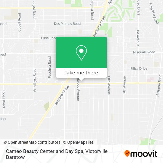 Cameo Beauty Center and Day Spa map