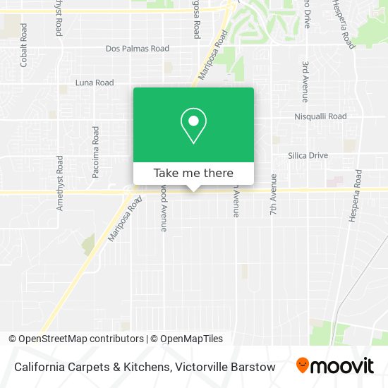 California Carpets & Kitchens map